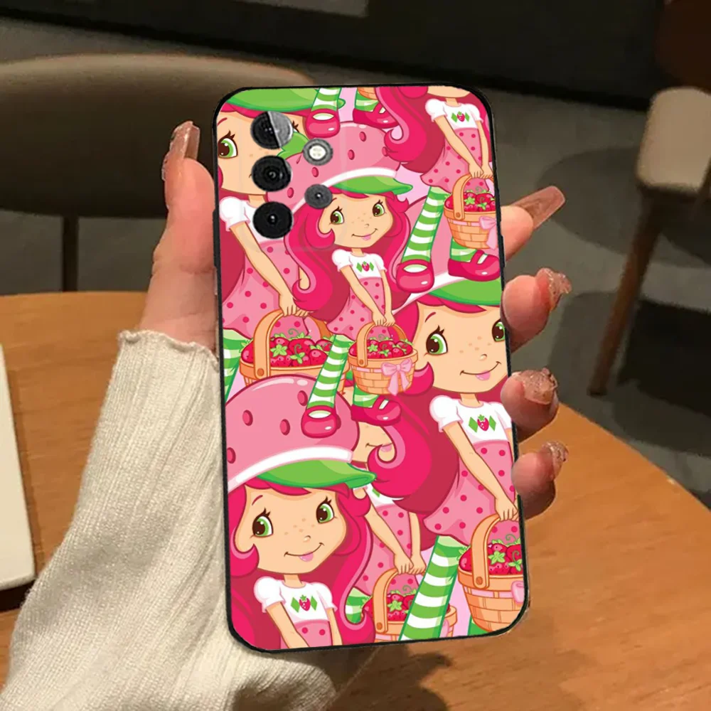 Cartoon  S-Strawberry S-Shortcakes-S  Phone Case For Samsung Galaxy A13,A21s,A22,A31,A32,A52,A53,A71,A80,A91 Soft Black Shell