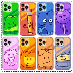 Bfdi Battle For Dream Island Phone Case For Samsung A16 A06 A55 A35 A25 A15 A05 A54 A34 A24 A14 A04 A13 A53 A33 Clear TPU Cover