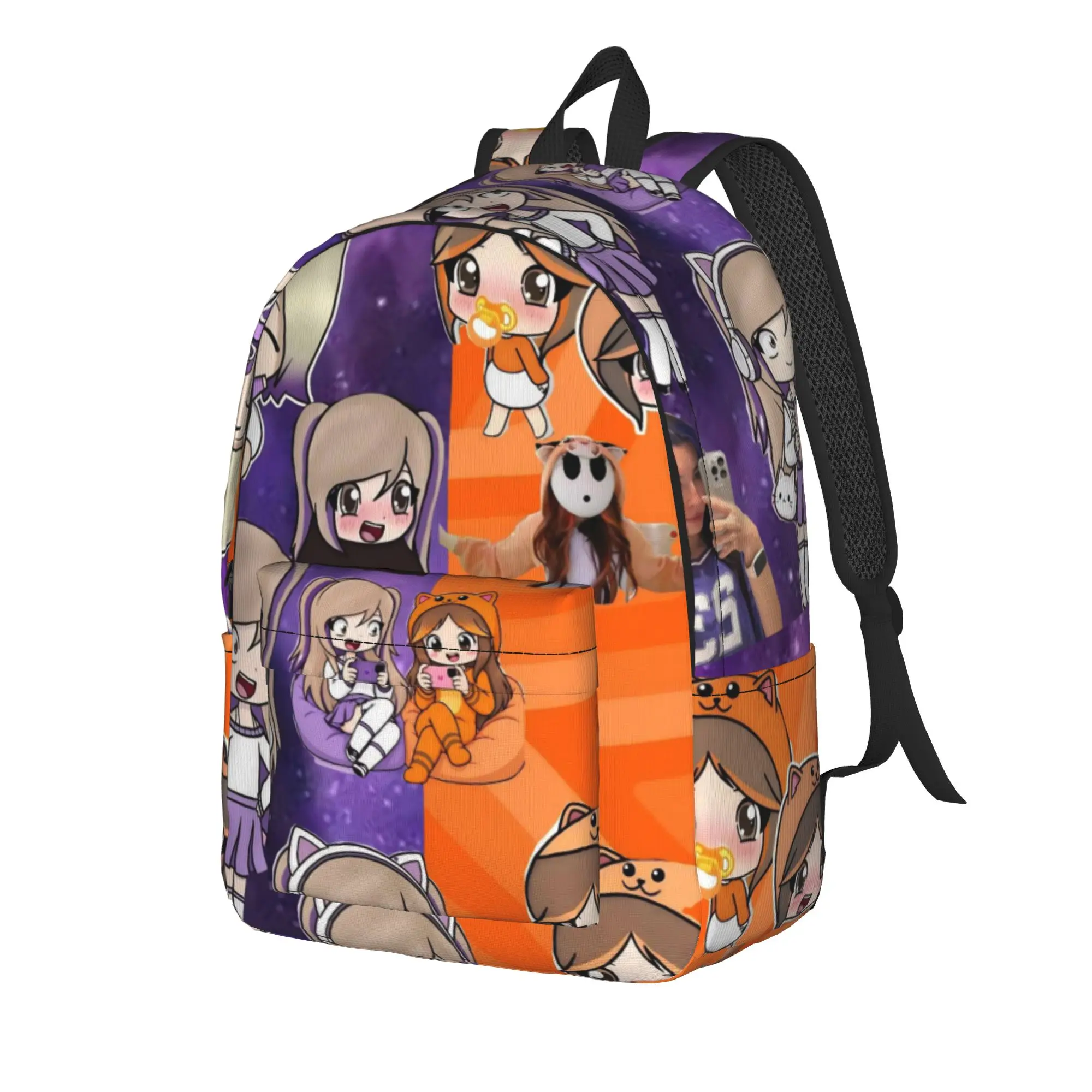 Lyna Vallejos Gamer Backpack for Men Women Casual Student Work Daypack  Laptop Computer Canvas Bags Sports