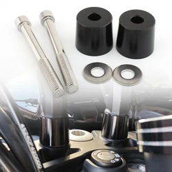 30mm 2Pcs Motorcycle Aluminum alloy Handlebar Mount Adapter Risers Clamp Handle Bar Heightening Code Parts for Harley X350 X 350