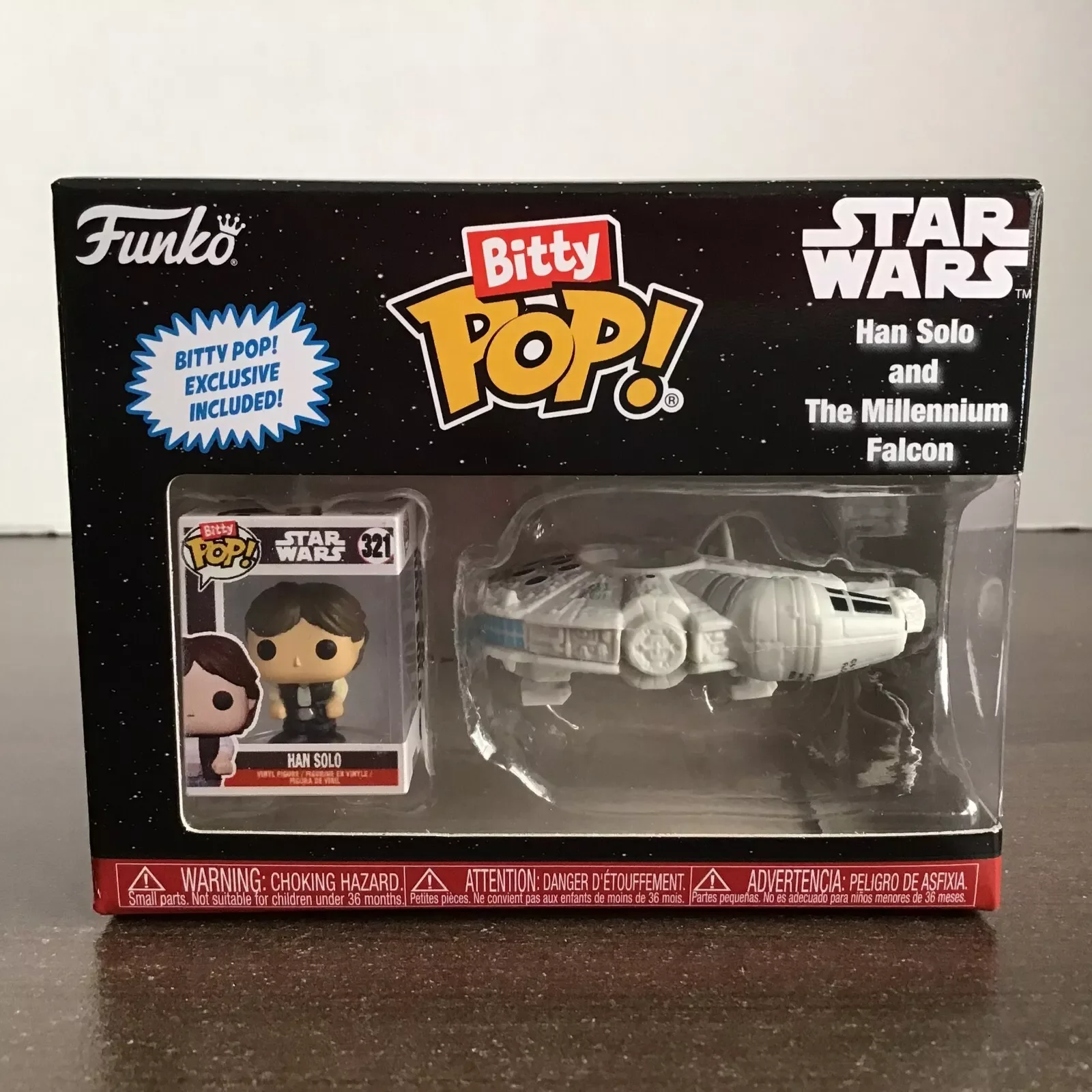 스타워즈 펀코 피규어 팝 라이드 한 솔로와 밀레니엄 팔콘 피규어 장난감 소장용 한정판 미니 입상