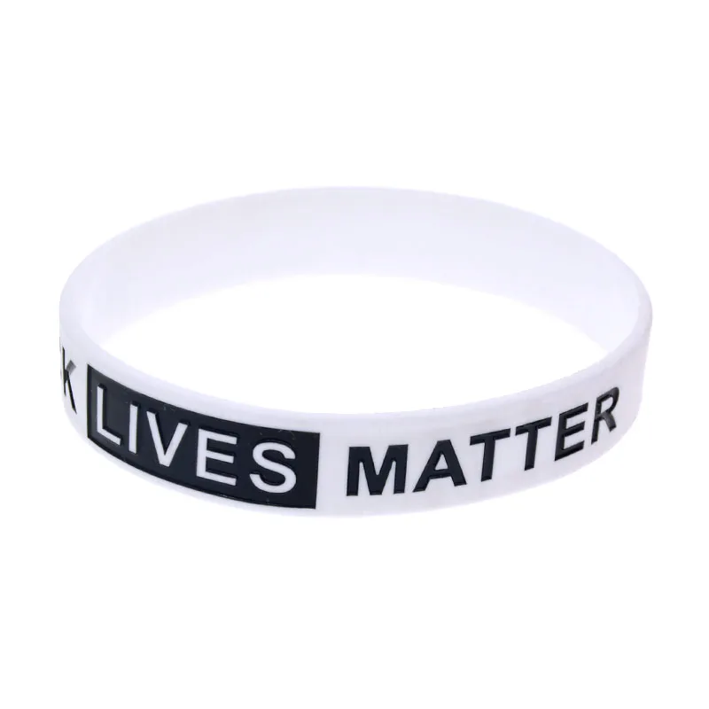 1 Stück schwarzes „Black Lives Matter“-Silikonarmband, Sportarmband aus Gummi, inspirierendes Armband. – Detail 6