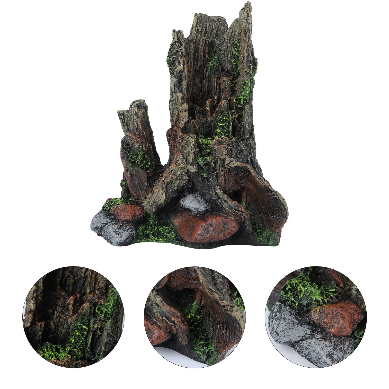 

1Pcs Long Soak No Fade Resin Craft Aquarium Ornament Simulation Tree Trunk Fish Tank Decor Fish Tank Decor Aquarium Ornament