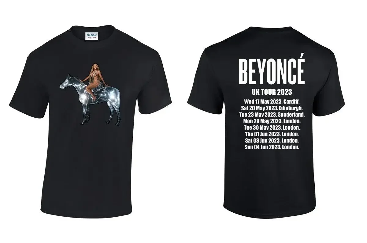 Beyonce Renaissance World Tour T-Shirt 2024 Hot Sale Short Sleeve Harajuku Streetwear Graphic Tee Shirt Camisetas Mujer