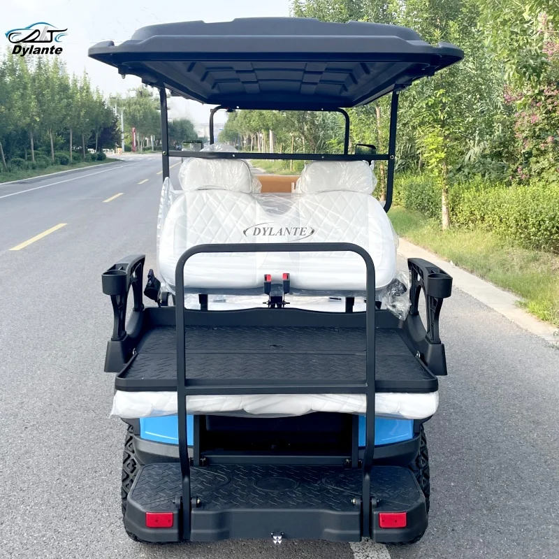 Chariot de golf électrique tout-terrain, corps en plastique en acier métallique, 2 places, 4 places, 6 places, 8 places, voiturette de club de chasse, scooter de loisirs