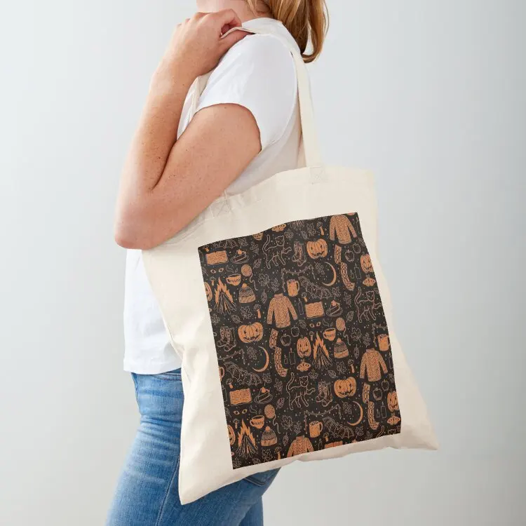 

Autumn Nights: Halloween Tote Bag tote bags cloth bags men's Cloth