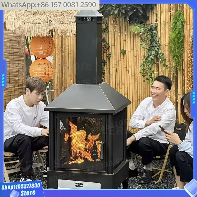 Outdoor Craftsman Dual-Use Heating Charcoal Wood Grill Stove No Safety/Control Devices Model 20230928 Home Terrace Homestay