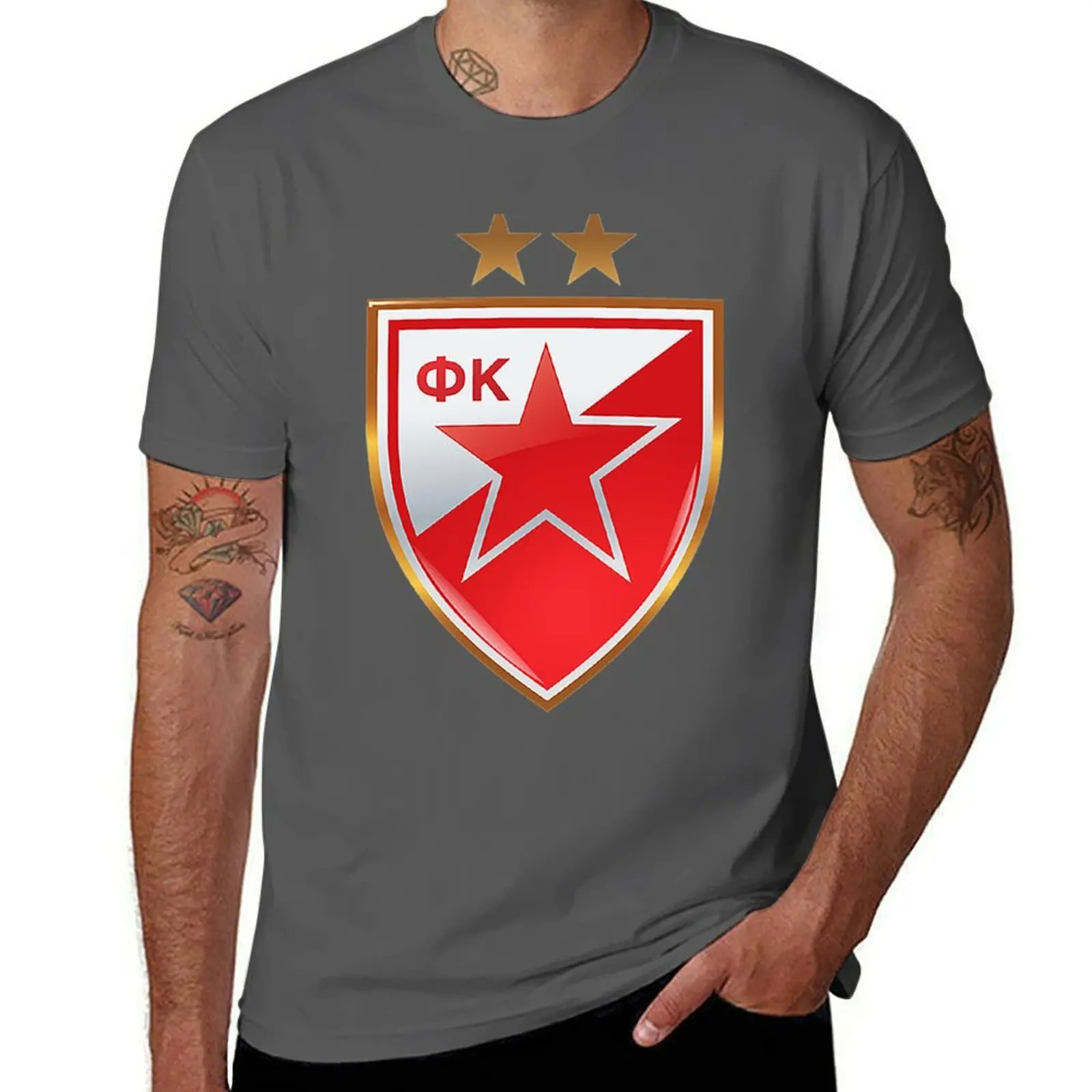 

Crvena Zvezda Beograd T-Shirt man t shirts for men t shirt personalised t shirt men 100% cotton luxury brand T-Shirt