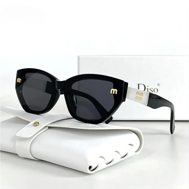 2026 New Letter Cat Eye Sunglasses Internet Celebrity Ins Same Retro Sun Glasses Women's Trendy Shades UV400 Protection Eyewear - view 3