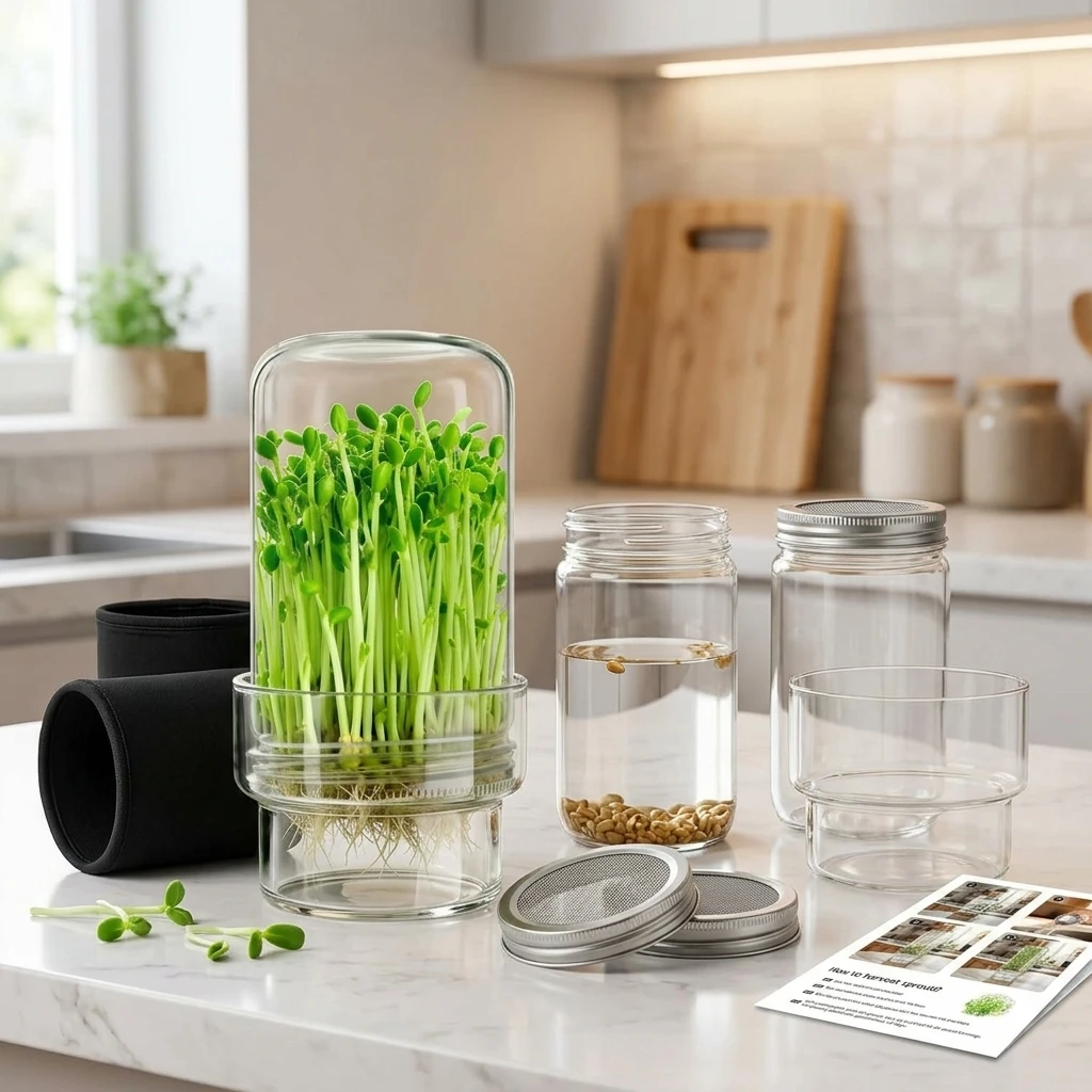 Hydroponic Grow Pod - Saatkeimungs-Set Hydroponisches Keimungsglas für Heimgärtnerei Pädagogisches
