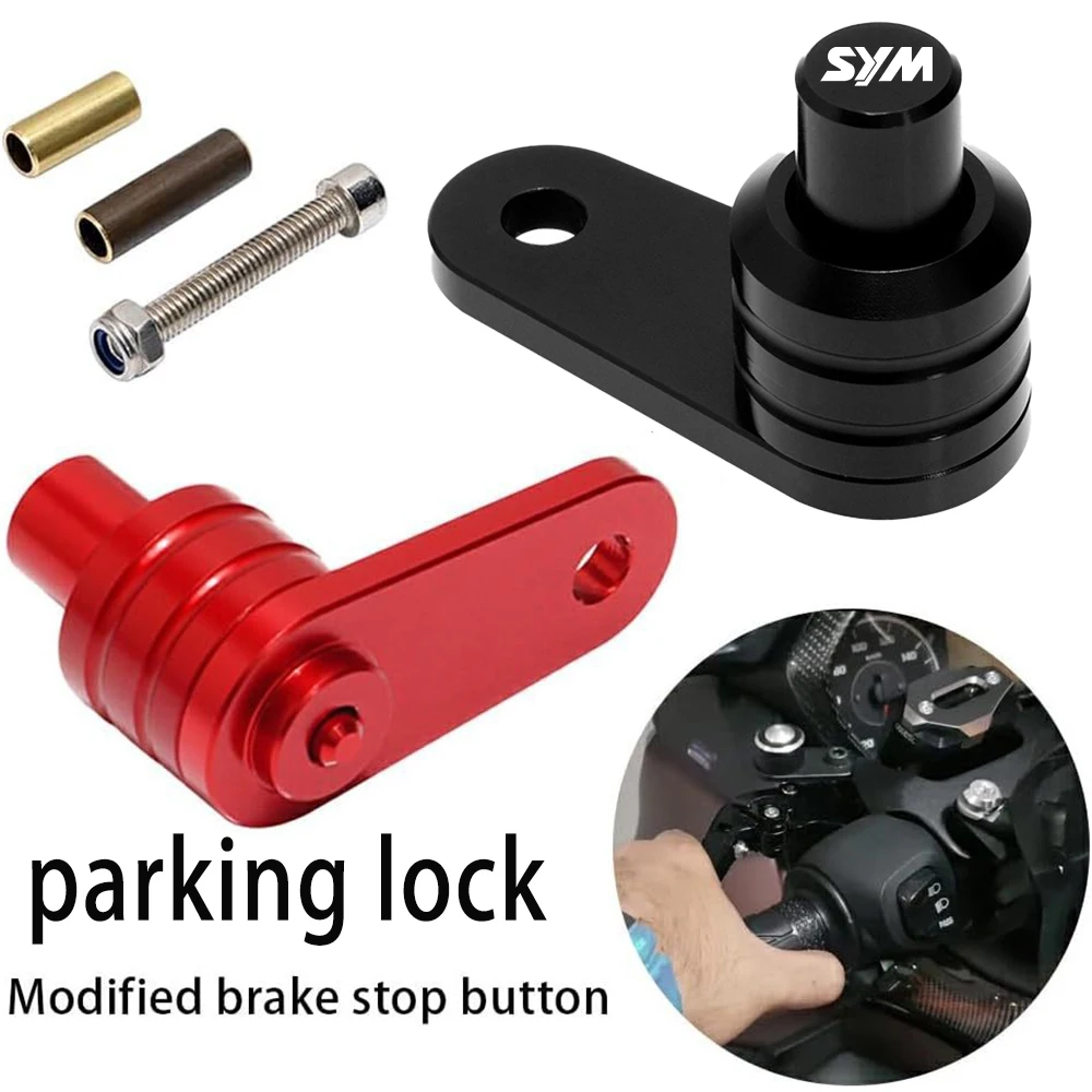 

Motorcycle Brake Lever Lock Parking Brake Switch Control Lock Ramp Auxiliary Braking Accessory For Sanyang sym
