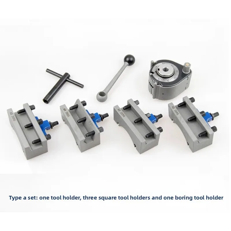 Post And 4Pcs Tool Holders Tooa A-Type Quick Change Tool Lathe Swing Diameter 1…