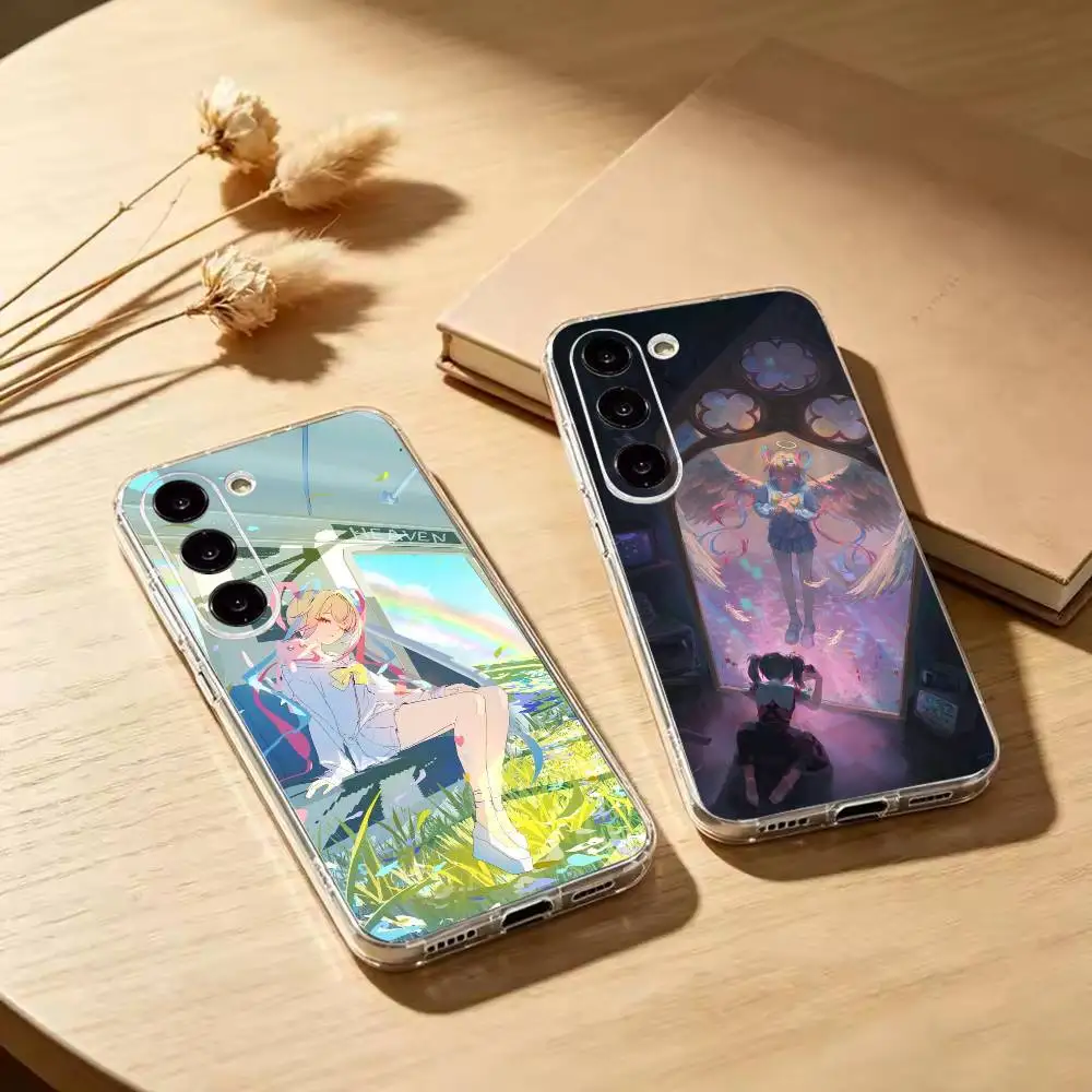 Anime N-Needy Streamer Overload  Clear Soft Silicone Phone Case for Samsung Galaxy A71 A70 A52 A51 A40 A30