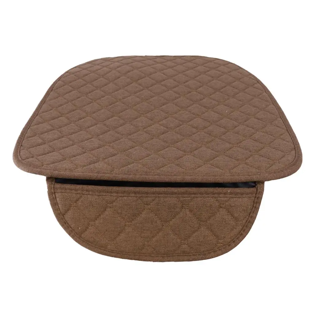 

Universal Car Seat Cushion Flax Material Breathable Pad with Ties Seat Protector for Car Chair Four Seasons