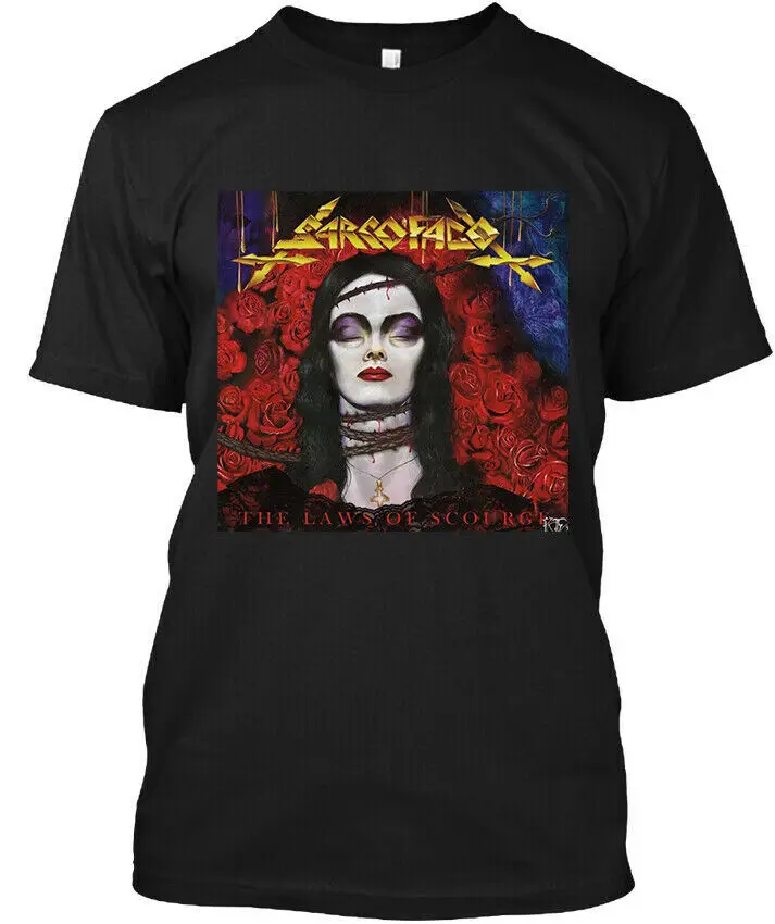 Sarcófago The Laws of Scourge Brazil Graphic Vintage T-Shirt S-5XL