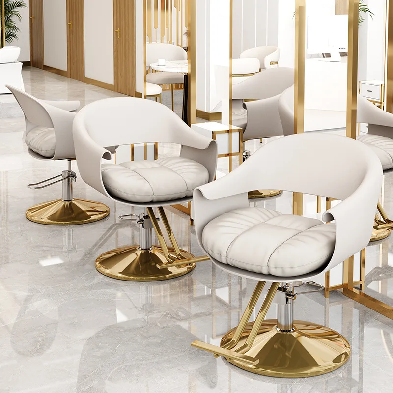New Internet celebrity hair salon chair barber shop hair perm and dyeing chair hair salon special lift rotating fashion light