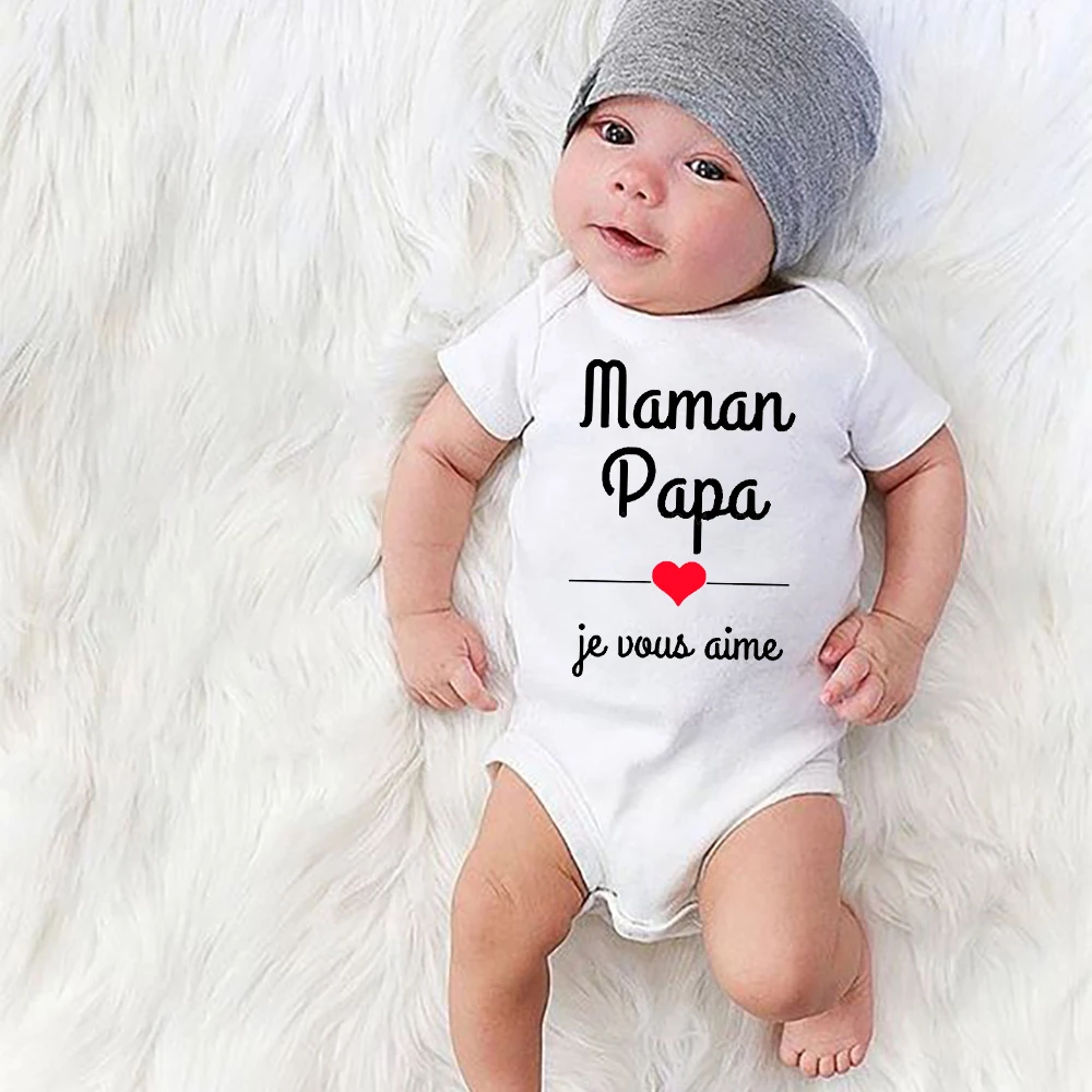 

Mom Dad I Love You Baby Bodysuits Mothers Day Infant Outfit Fathers Day New Born Boys Girls Clothes Mothers Day Fathers Day Gift