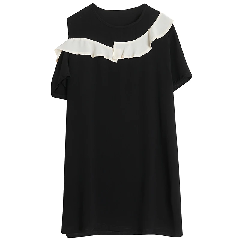 느슨한 끈이 없는 섹시한 여성 드레스, 캐주얼 여름 드레스, 플러스 사이즈, 새로운 패션 드레스.