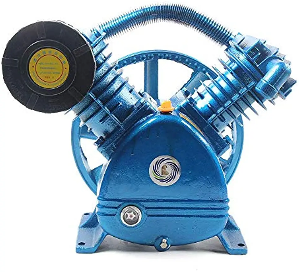 Cabezal de bomba TBVECHI 175PSI 4kW 5.5HP 21CFM V, compresor de aire de doble cilindro, doble etapa