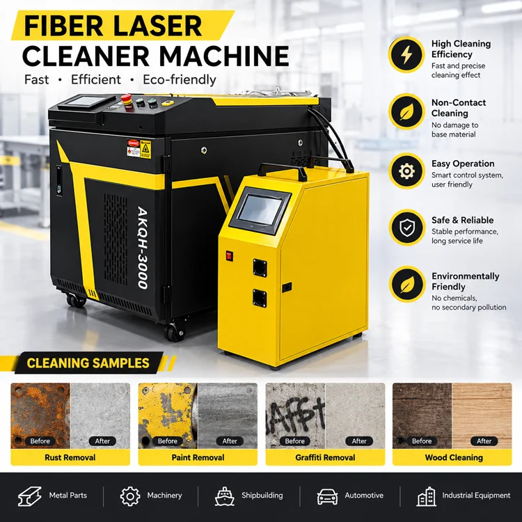 3KW Fiber Laser Welding Machine Double Wire Feed 3-in-1 Laser Cleaning & Cutting Machinery