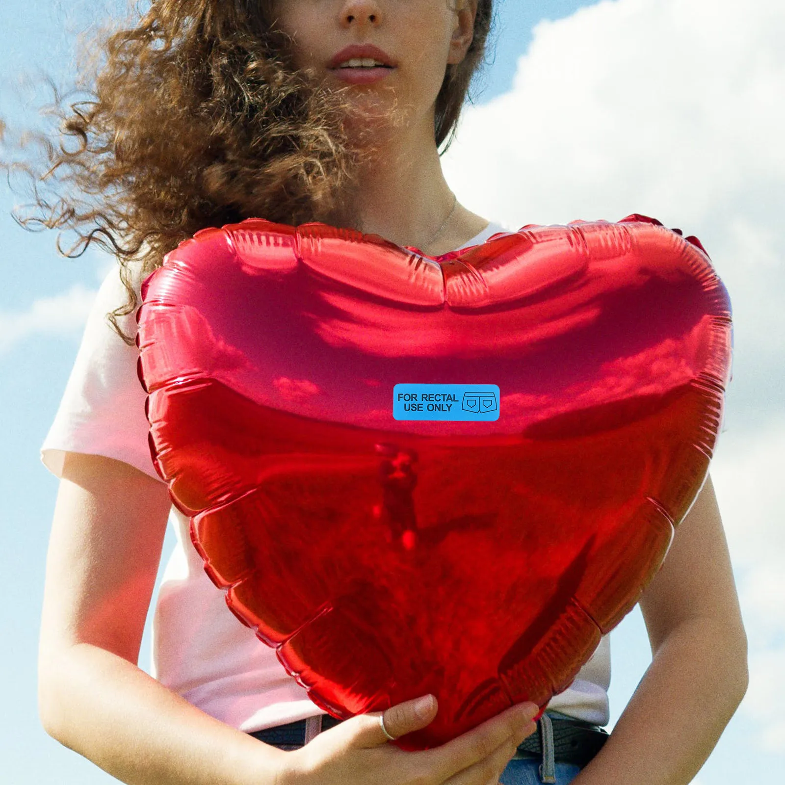 

500pcs Rectal Stickers Funny Prank Decorative Halloween Party Jokes Transparent Blue Coated Paper Baby Prank Stickers for Walls