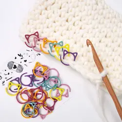 Sewing Supplies Metal Knitting Stitch Markers Locking Ring Accessories Crochet Latch Knitting Tools DIY Craft Marker Tools