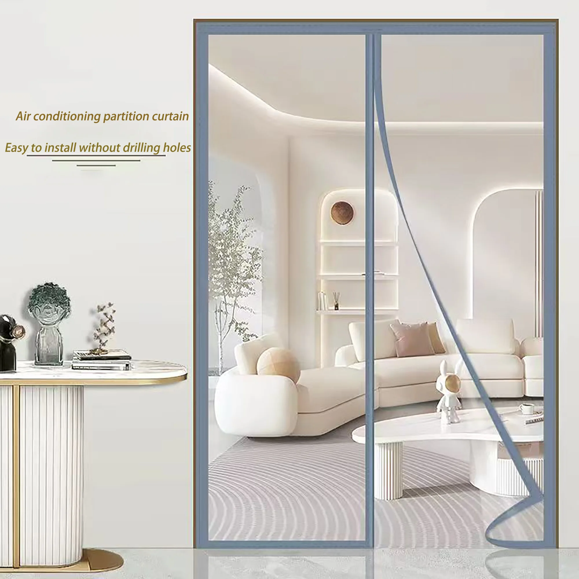 Rideaux coupe-vent et chauds d'hiver, rideaux de porte de climatisation, rideaux de séparation, rideaux bloquant le froid et rideau chaud