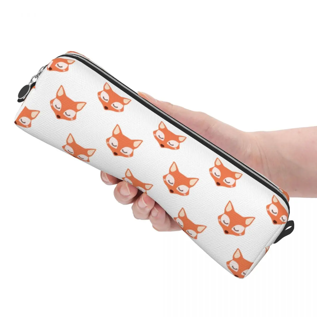 حافظات أقلام رصاص بنمط ثعلب سليبي، حقيبة صندوق أقلام على شكل حيوانات للطلاب، صندوق أقلام رصاص بسحاب للمكتب بسعة كبيرة