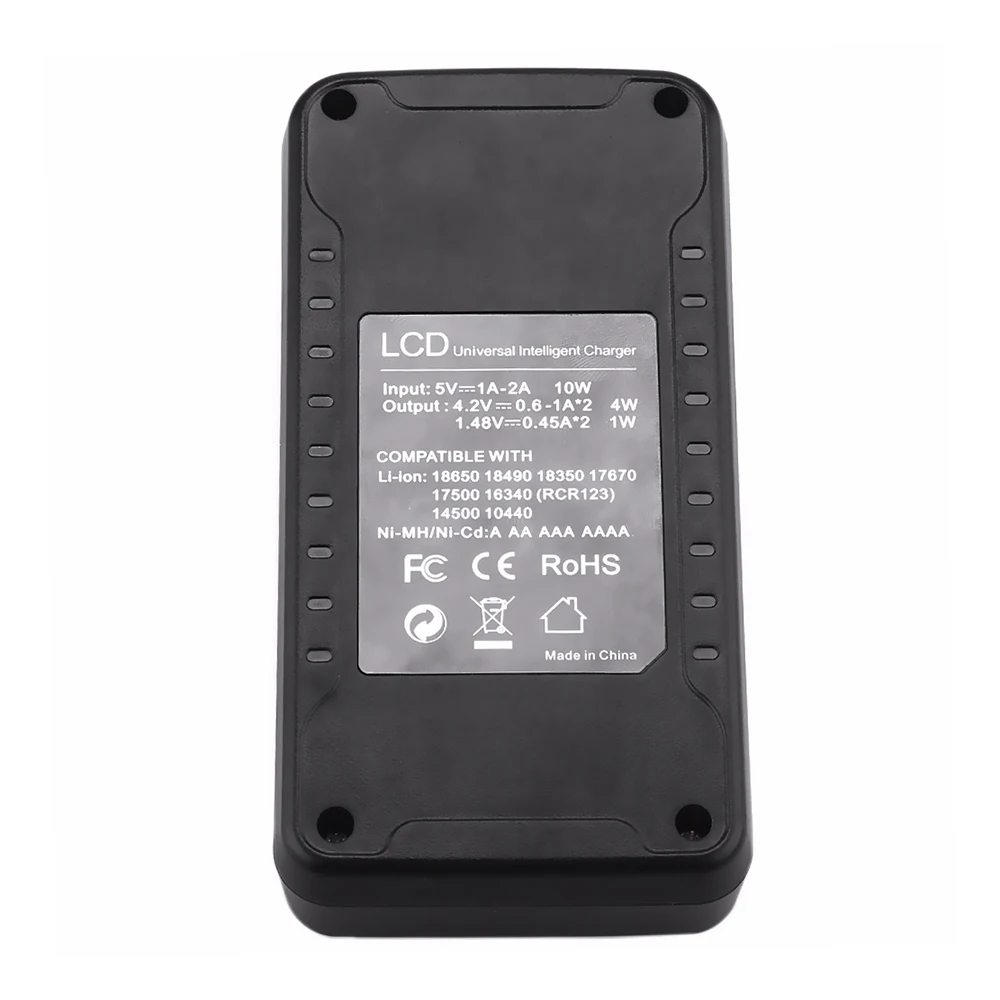 18650 Pin LCD USB Đa Năng Intellegent Sạc Cho Pin Li-ion 18650 18350 17670 16340(RCR123) 14500 NiHM Một/Pin AA/AAA