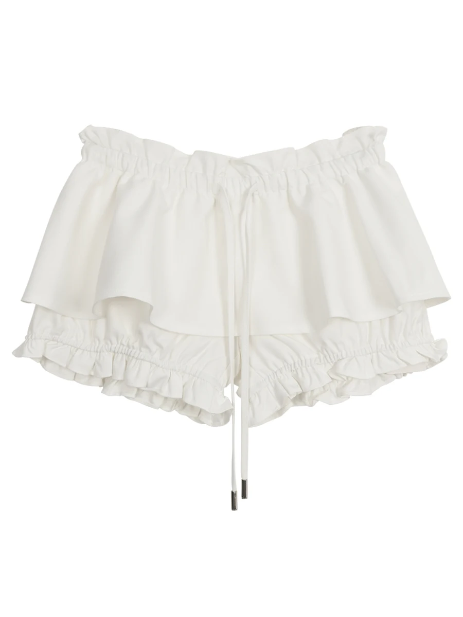 

Ele белая юбка трапециевидной формы, женская модная утягивающая юбка с низкой талией, простая ткань из смеси полиэстера для поездок на работу