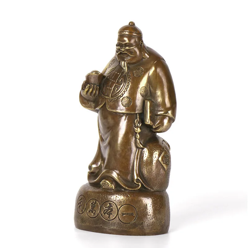 Bronze Of , Money Boss, God Of Wealth Bringing Profits In Every Deal, Ornament, Carefully Calculated
