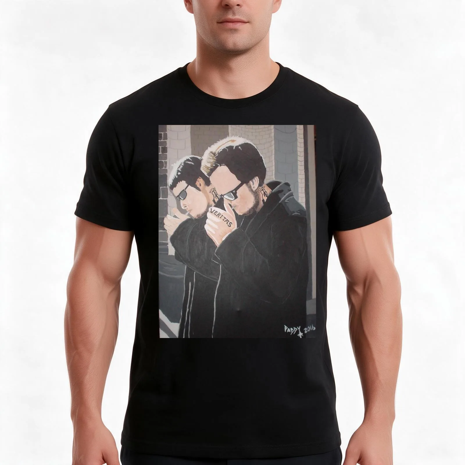 Boondock Saints T-Shirt, Summer Casual Cotton Tee, Oversized Streetwear Tops, Vintage Graphic Print, Loose Fit Short Sleeve