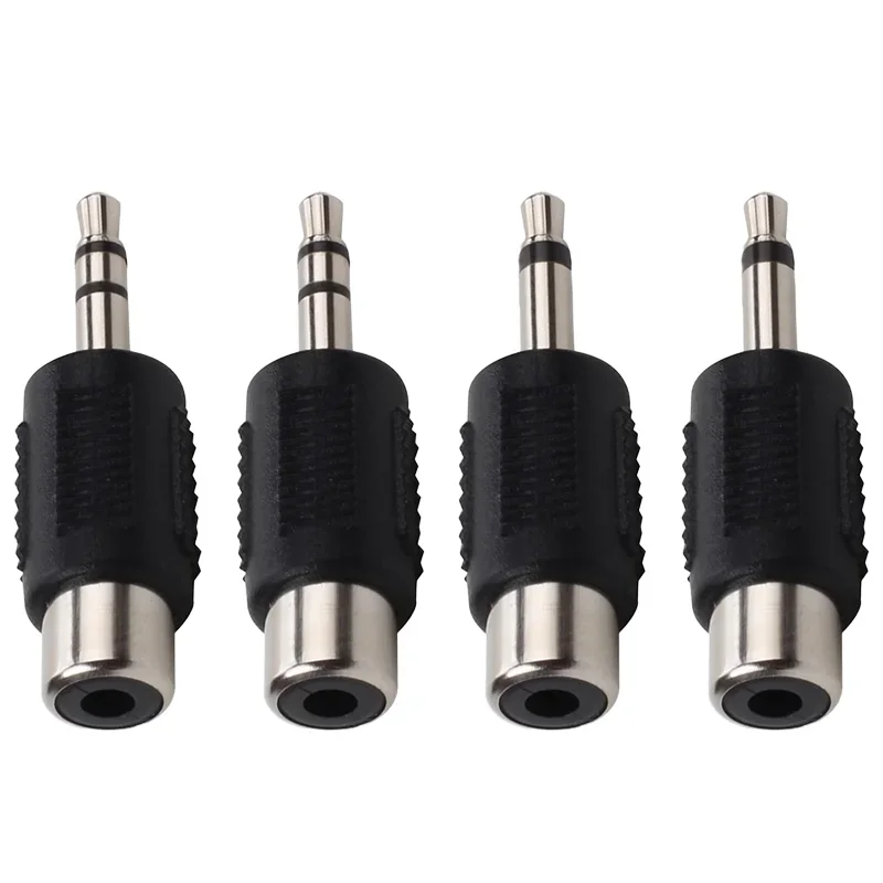 5pcs Audio Jack Connector Adapter Converter Speaker 6.35/6.5mm Male To 3.5mm Audio Stereo Mono Jack Female To RCA Male