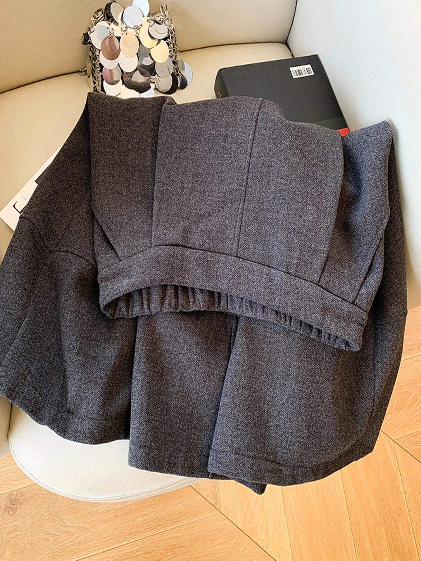 

Элегантная женская зимняя шерстяная юбка миди с высокой талией, А-силуэт, для офиса, для фигуры типа «груша»