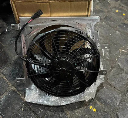 10inch 160W 3300RPM 1060CFM DC 12V 24V Cooling Fan IP68 Replacement SPAL Radiator Fan for universal Bus Refrigerated Truck