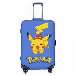 Funda de equipaje personalizada de Pokemon Pikachu, Protector divertido de maleta de viaje, 18-32 pulgadas