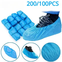 200/100PCS Thickened Disposable Portable Shoe Cover Boot Cover Indoor Carpet Floor Protection in Home and Workplace