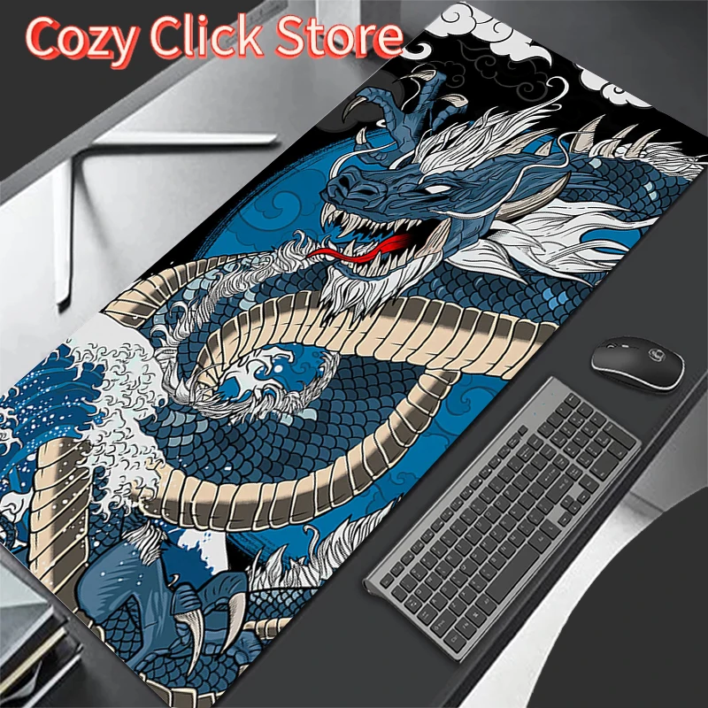 

Gaming Mousepad XXL Keyboard Gamer Mouse Pads on The Table Speed Desk Mat Anime Japanese Sakura Pagoda Sun Mouse Mats