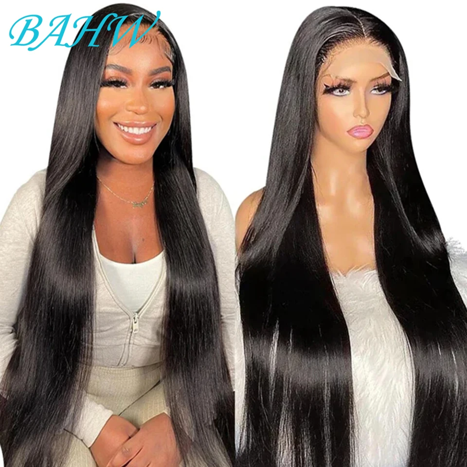 180-density-straight-transparent-4x4-lace-closure-wig-brazilian-hair-30-inch-13x4-lace-front-human-hair-wigs-for-black-women