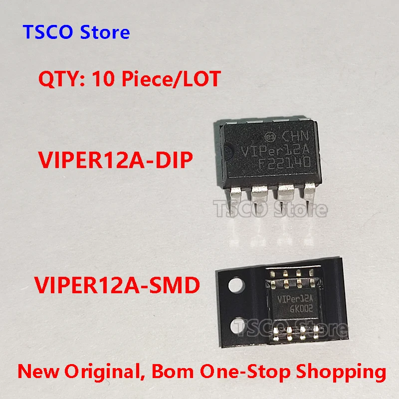 ( 10Piece /LOT)  VIPER12A ,DIP SMD  100% New Original