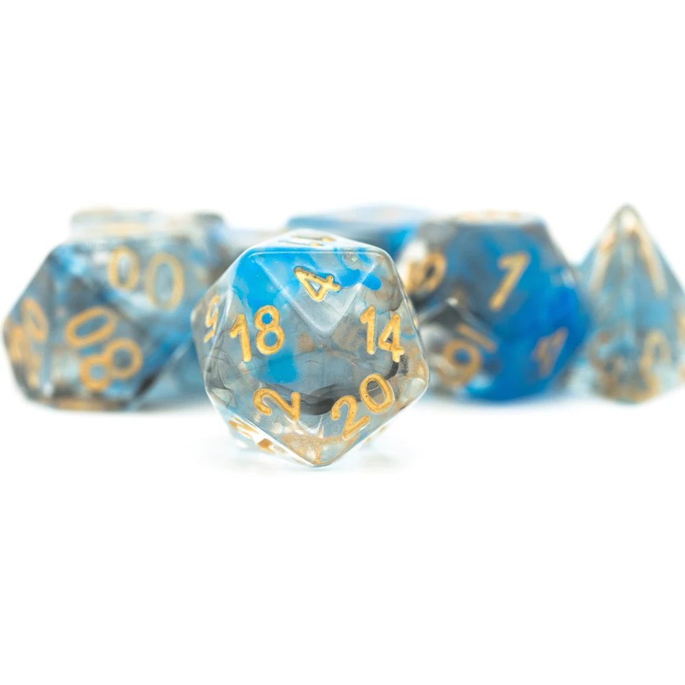 Cusdie d & d Rauch würfel Dungeons und Drachen 7 polyed rische Würfel Set d4 d6 d8 d10 d % d12 d20 für Rollenspiele Brettspiele