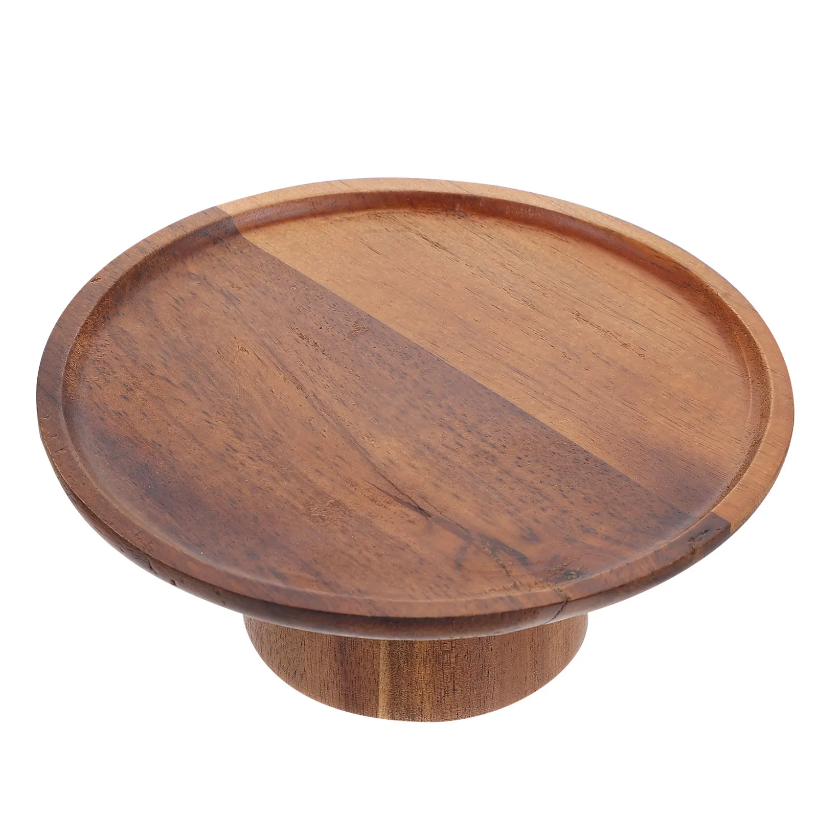 

1pc Wooden Cake Stand Dessert Display Rack Small Rustic Tray Candy Plate Decorative Pan Home Party Wedding Event Cake Holder