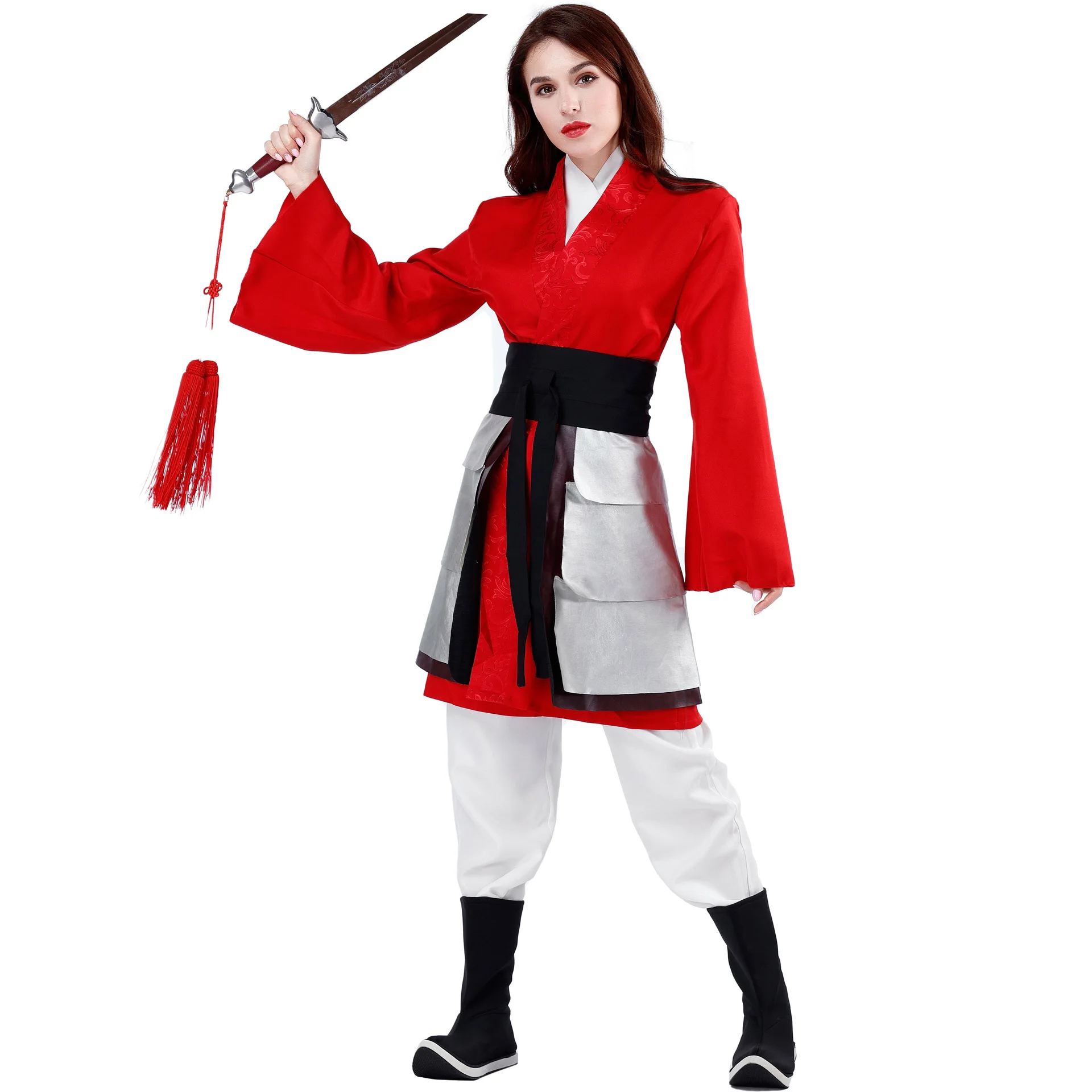 Hannu Costume di scena Film Opera Mulan loween Role-plang Cosplay Evento festival di abbigliamento tradizionale cinese da donna