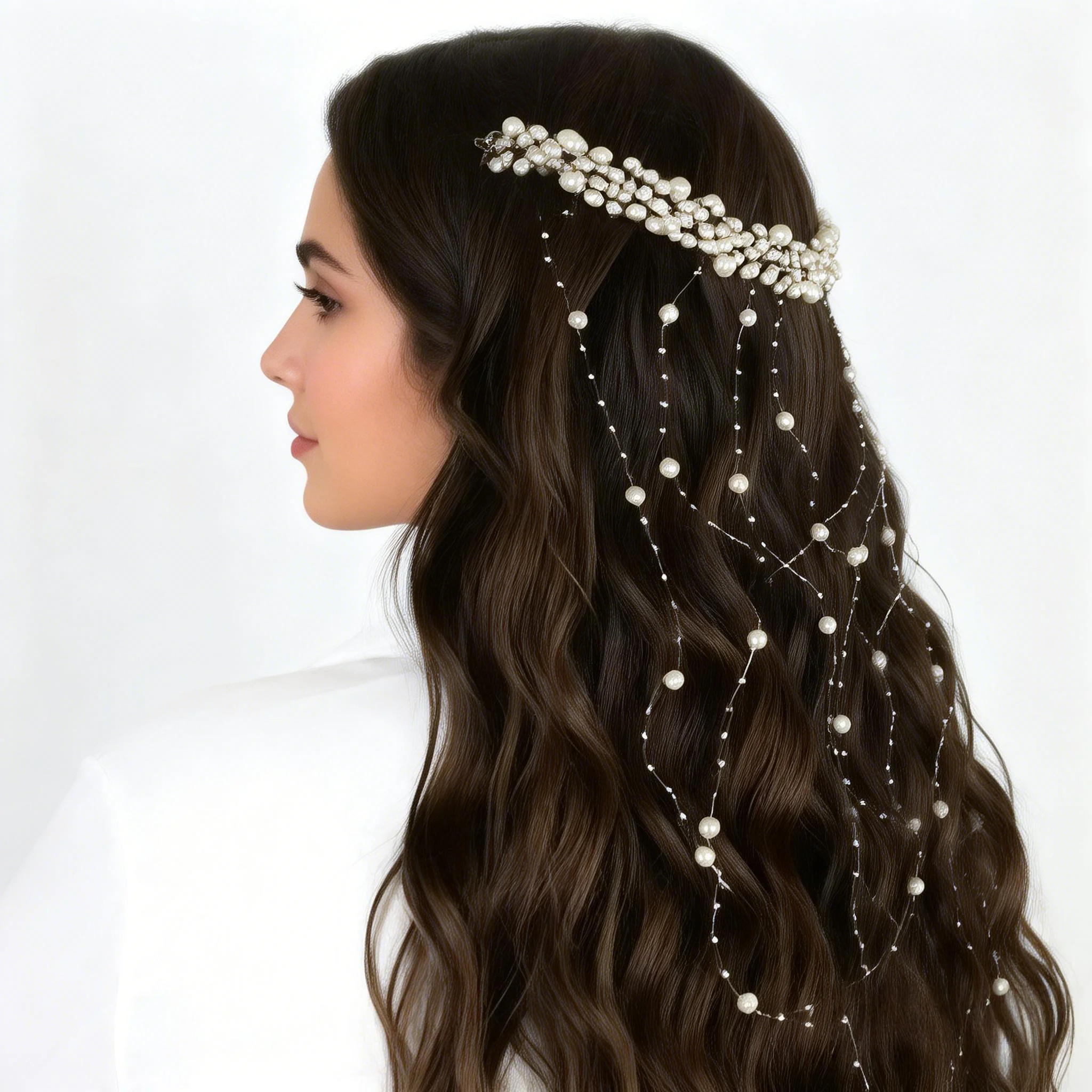 1 Piece Tassel Back Hair Accessory, Ethereal and Graceful Style, Wedding Styling / Photo Shoot / Evening Accessory