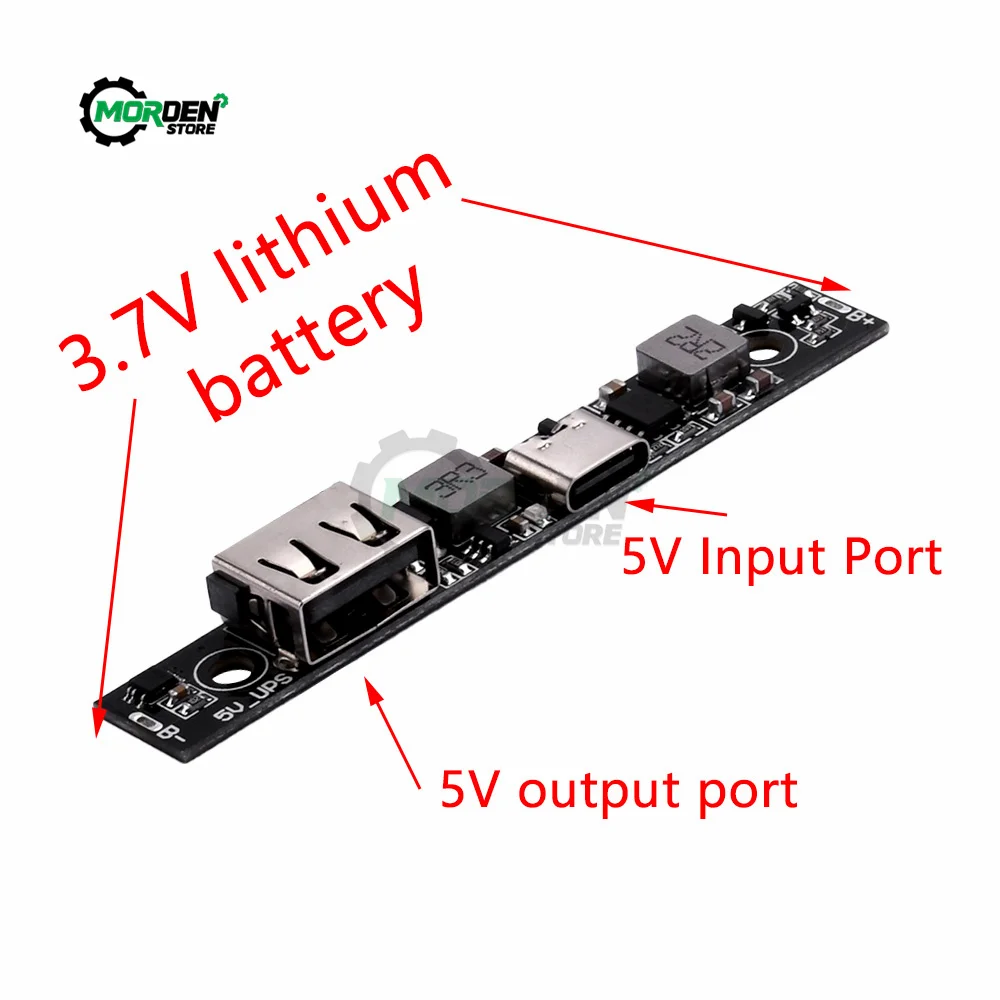 DC5V 18650 ładowarka do płyty baterii litowej DC-DC zwiększyć rozładowanie zasilacza zasilanie awaryjne ładowania konwertera