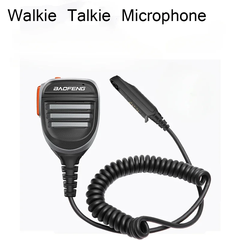 Микрофон Baofeng UV68 Pro Max V2 Walkie Talkie Водонепроницаемый динамик PTT Микрофон для UV9R Pro UV S22 Pro V2 BF 9700 GT 3WP Ham Radio