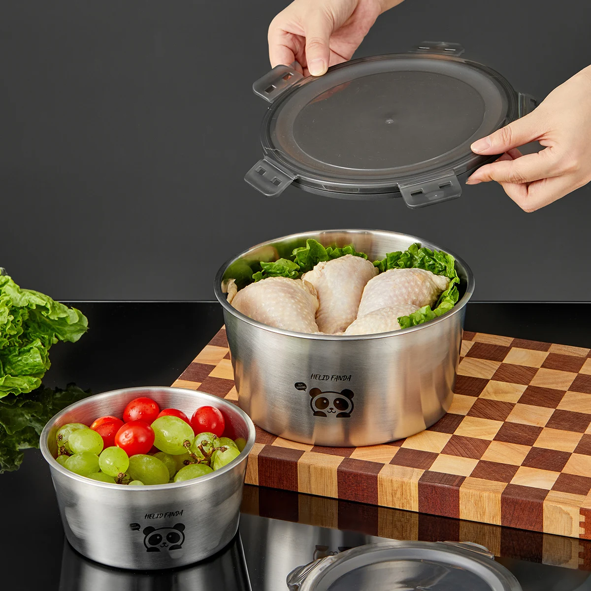 WORTHBUY 304 Stainless Steel S - Food Storage Microwave Safe recension och pris