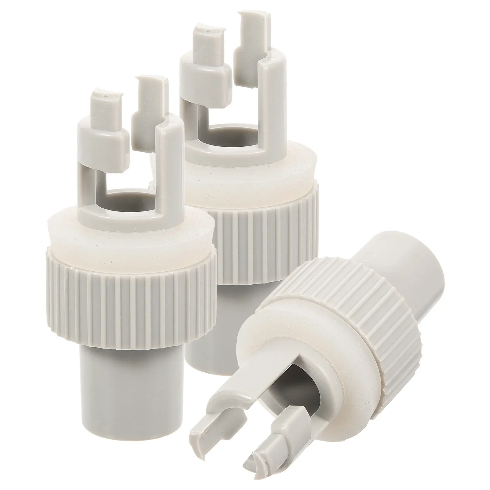 

3Pcs Lightweight Boat Air Valve Inflatable Adaptor Portable Easy to Carry for Kayak Canoe Paddle Board Accessory White