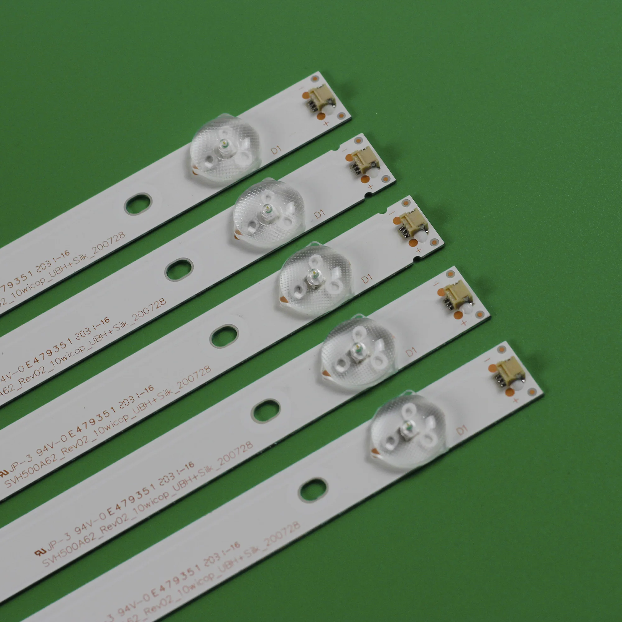 5 Pcs LED Strip L074 SVH500A63 A69_REV03_10WICOP_UBH+SILK_161228 HISENSE H50N5300 SVH500A62_REV02 _10WICOP JL.D500A1330-003ES