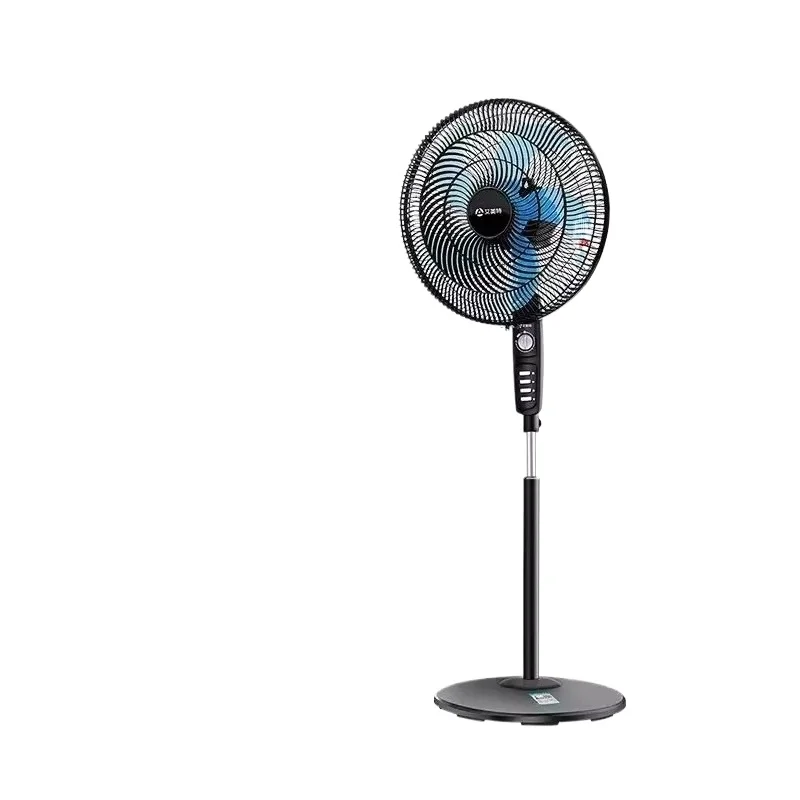 16Aerodynamic Floor Fan Moonlight-Blade Design with Copper Motor 3Gentle Modes Adjustable Height for Home/Office Ventilation